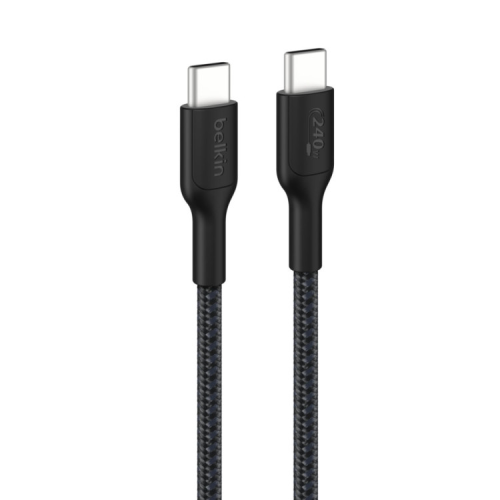 Дата кабель USB-C to USB-C 1.0m 240W black Belkin (CAB025HQ1MBK)