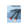 Дата кабель USB 2.0 AM to Lightning 1.0m 2.4A X203 black WUW (6972573336210)