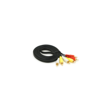 Кабель мультимедійний 3xRCA M to 3xRCA M 3.0m black Voltronic (YT-3хRCA(M)/3хRCA(M)-3.0G)