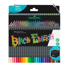 Олівці кольорові Faber-Castell Black Edition colour pencils 100 кольорів тригранні чорне дерево (32354)