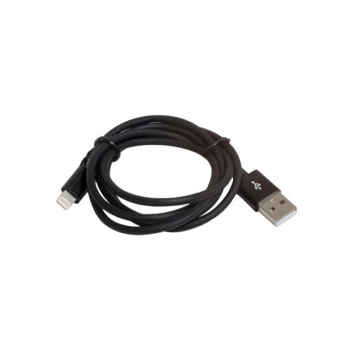 Дата кабель USB 2.0 AM to Lightning 1.0m 2.4A black Patron (CAB-PN-LIGHT-1M-B)