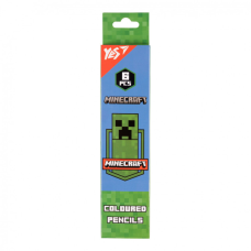 Олівці кольорові Yes 6 кольорів Minecraft Creeper (290724)