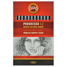 Олівець графітний Koh-i-Noor 8911 4B, Progresso, woodless (891104B004PZ)