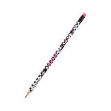 Карандаш графитный Kite Kuromi круглый, с резинкой, НВ (HK25-056-2)