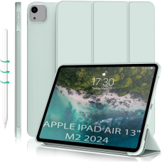Чохол до планшета BeCover Tri Fold Soft TPU Silicone Apple iPad Air 13" M2/M3 (2024/2025) Light Green (711742)
