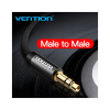 Кабель мультимедийный 3.5mm M to 3.5mm M 1.0m fabric black Vention (BAGBF)