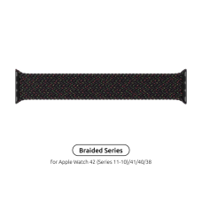 Ремешок для смарт-часов Armorstandart Braided Solo Loop для Apple Watch 42 (Series 11-10)/41/40/38 Black Unity Size 4 (132 mm) (ARM64895)