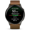 Смарт-годинник Garmin Venu 4 (45mm), Black w/ Slate + Leather, GPS смарт-годинник (010-03014-03)