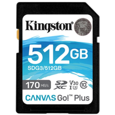 Карта пам'яті Kingston 512GB SDXC class 10 UHS-I U3 Canvas Go Plus (SDG3/512GB)