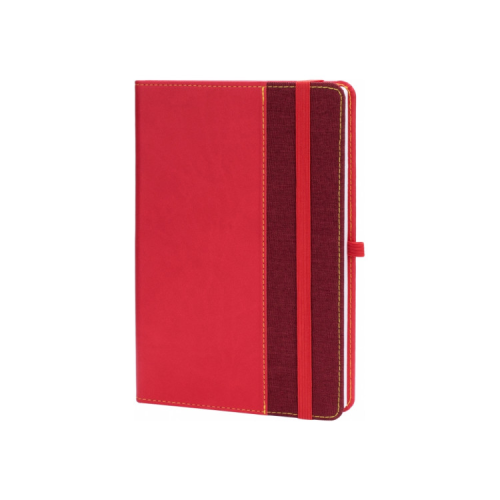 Книга записна Optima А5 COMBI-14, тверда обкладинка, гумка,лінія (O20125-14)