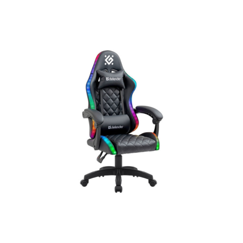 Кресло игровое Defender Energy RGB Black (64559)