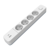 Мережевий фільтр живлення EUROELECTRIC Х4 10А 2м USB, Type-C, Black (EE-104USB/C-2M)