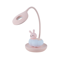 Настільна лампа Kite Cloudy Bunny LED з акумулятором , рожева (K24-493-1-2)