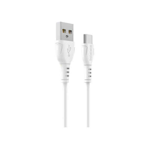 Дата кабель USB 2.0 AM to Micro 5P 1.0m 2.4A black BOROFONE (6931474743916)