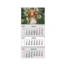 Календар Axent настінний квартальний 2027 рік 3 пр. Dogs 2 (8803-27-11-A)