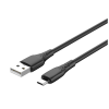 Дата кабель USB 2.0 AM to Micro 5P 1.0m 3A textured PVC black ColorWay (CW-CBUM094-BK)
