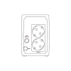 Пристрій безперебійного живлення Marsriva MR-UF800 480W (MR-UF800)