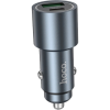 Зарядний пристрій HOCO 1xUSB-C PD30W + 1xUSB QC3.0 48W car adapter Z60 gray (6942007642095)