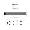 Ремінець до смарт-годинника Armorstandart Sport Band (3 Straps) для Apple Watch 42 (Series 11-10)/41/40/38 White (ARM49564)