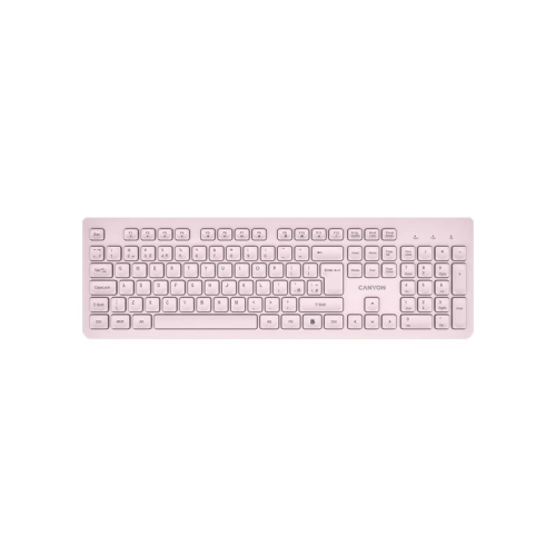 Клавіатура Canyon HKB-W01 Silent Wireless UA Beige (CNS-HKBW01BG)