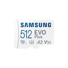 Карта памяти Samsung 512 GB microSDXC Class 10 UHS-I U3 V30 A2 EVO Plus+SD Adapte (MB-MC512SA/EU)