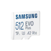 Карта памяти Samsung 512 GB microSDXC Class 10 UHS-I U3 V30 A2 EVO Plus+SD Adapte (MB-MC512SA/EU)