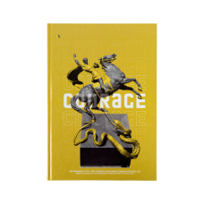 Книга записная Axent Courage А4, 96 листов, клетка, желтая (8422-552-A)