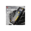 Клавиатура Ajazz AK980 V2 Maillard Switch Wireless/Bluetooth/USB UA Black/Grey/Yellow (AK980-V2-M-BGY)