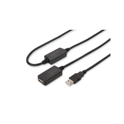 Дата кабель USB 2.0 AM/AF 20.0 m active Digitus (DA-73102)