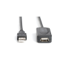 Дата кабель USB 2.0 AM/AF 20.0 m active Digitus (DA-73102)