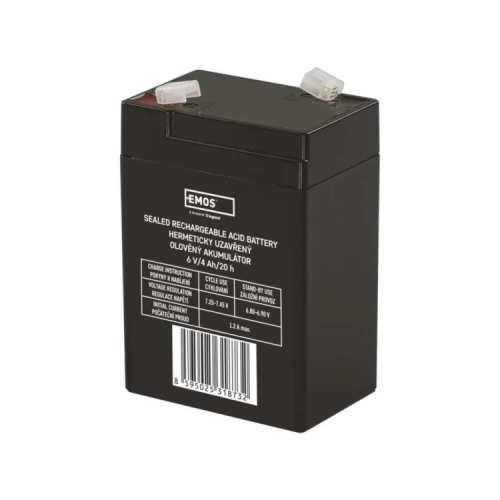 Батарея до ДБЖ EMOS B9641 AGM 6V 4Ah fast 4,7mm (B9641)