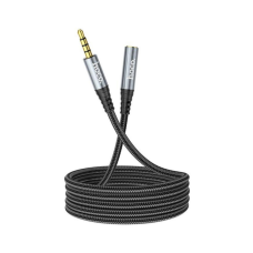 Кабель мультимедійний 3.5mm M to 3.5mm F 1.0m UPA20 3.5 audio Gray HOCO (6931474762153)