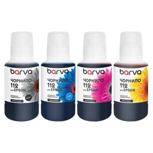 Чорнило Barva Epson 112 4x140 мл, BK/C/M/Y special, OneKey (E112-140-2MP)