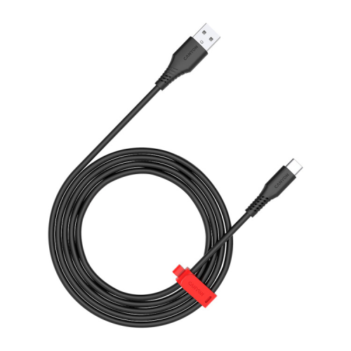 Дата кабель USB 2.0 AM to USB-C 1.2m 18W Black Canyon (CNS-AC18SC12B)
