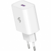 Зарядное устройство 2E USB Wall Charger QC3.0 DC5V/3A, Max 18W, white (2E-WC1USB18W-W)