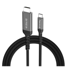 Кабель мультимедийный USB-C to HDMI M 2.0m 4K60Hz black ColorWay (CW-CBCHD077-BK)