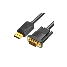 Кабель мультимедийный DisplayPort M to VGA M 1.5m black Vention (HBLBG)
