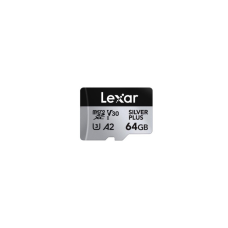 Карта пам'яті Lexar 64GB microSDXC class 10 UHS-I U3 V30 A2 Professional Silver (LMSSIPL064G-BNANG)