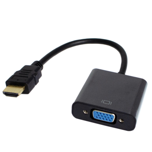 Перехідник HDMI M to VGA F V1.4 60Hz 0.15m black Patron (PN-HDMI-VGA)