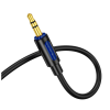 Кабель мультимедійний 3.5mm M to 3.5mm M 1.0m silicone BL20 black BOROFONE (6941991114373)