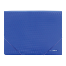 Папка на резинках Economix А4 фактура "оранж", синяя (E31601-52)