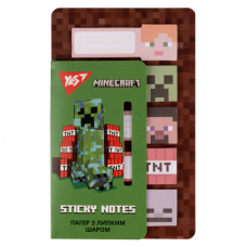 Папір для нотаток Yes з липким шаром Minecraft в наборі 100 аркушів (5х20) (170323)