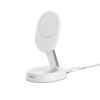 Зарядний пристрій Belkin 15W Magnetic Stand Qi2 white (WIA008BTWH)