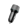 Зарядний пристрій BOROFONE 1xUSB-C PD30W + 1xUSB QC3.0 48W car adapter black (6941991101175)