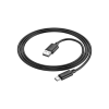 Дата кабель USB 2.0 AM to USB-C 1.0m X88 Gratified black HOCO (6931474783349)