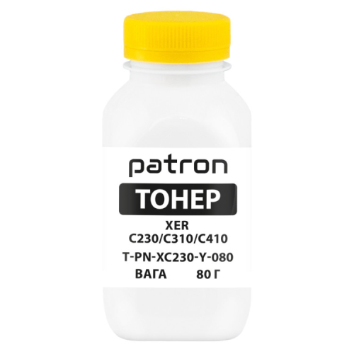 Тонер XER C230/C310/C410, 80 г, Yellow Patron (PN-XC230-Y-080)