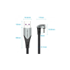 Дата кабель USB 2.0 AM to USB-C 1.5m 66W 180° U-Shaped aluminum alloy Vention (COHHG)