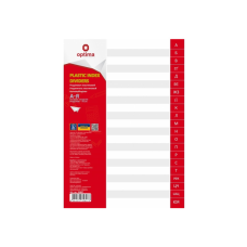 Разделитель страниц Optima А4 пластик, от А до Я, алфавитный (O35807)