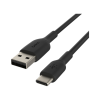 Дата кабель USB 2.0 AM to USB-C 1.0m PVC black Belkin (CAB001BT1MBK)