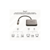 Дата кабель USB-C to HDMI/VGA mediahub-c2.grey Promate (mediahub-c2.grey)